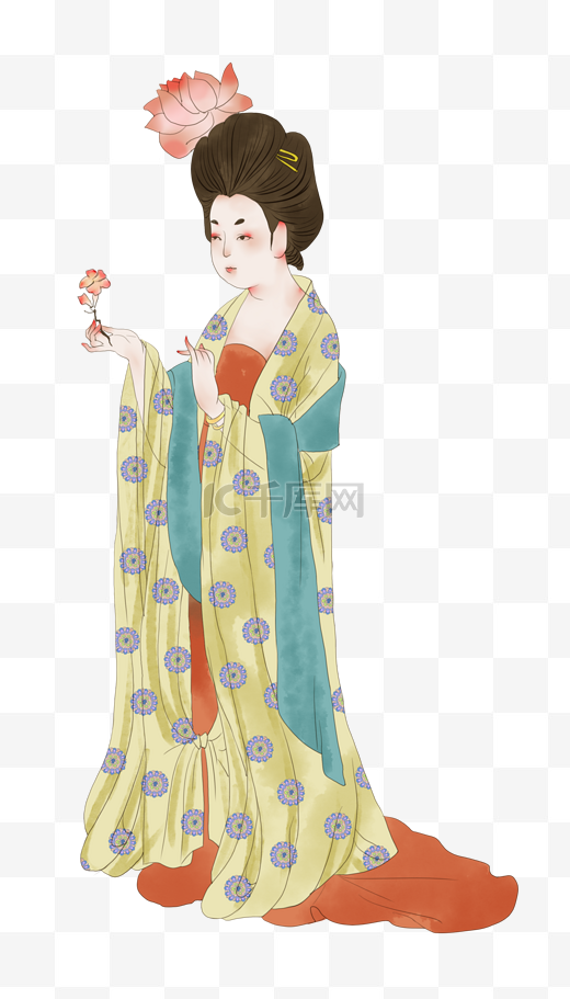 唐朝唐代仕女古典美人图图片