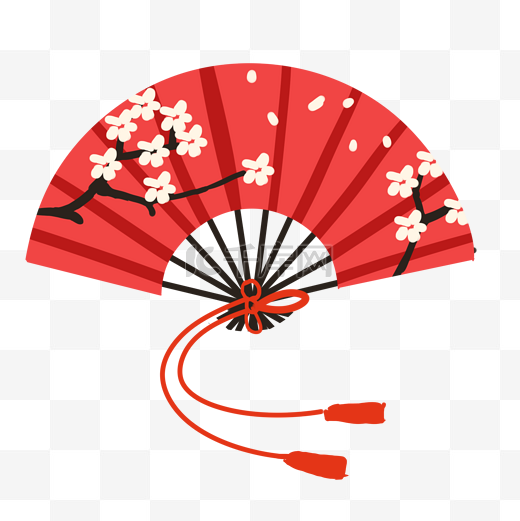 日本小物樱花扇子图片