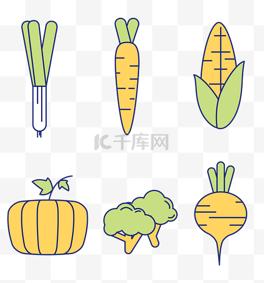 水果蔬菜图标组合图片