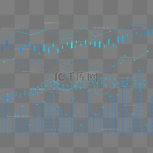 金融股票大数据走势分析图片