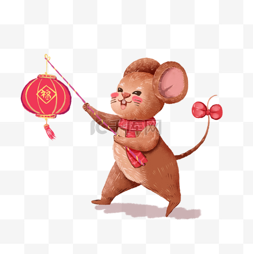 2020春节鼠年喜庆卡通老鼠图片