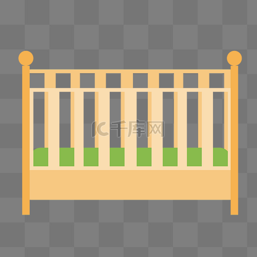 木质家具婴儿床图片