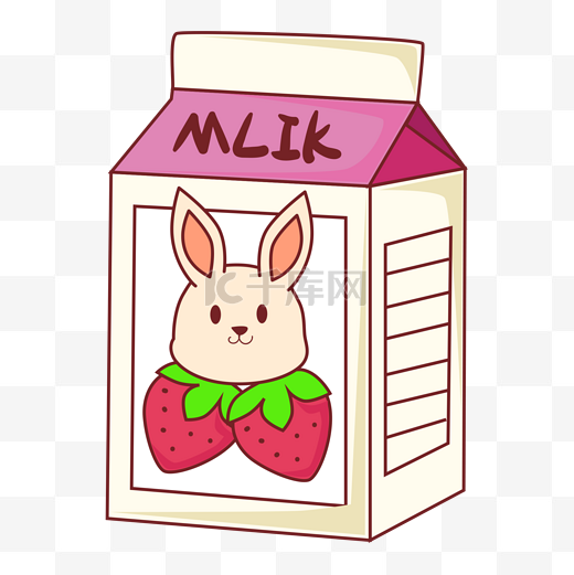 生活小物牛奶盒贴纸图片