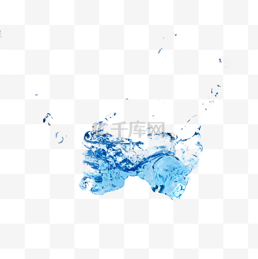 半透明饮用水水浪图片