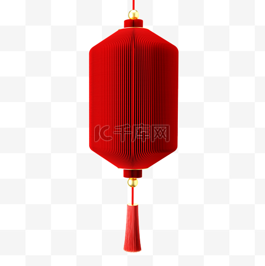 新年纸灯笼红色3D三维立体C4D元宵节图片