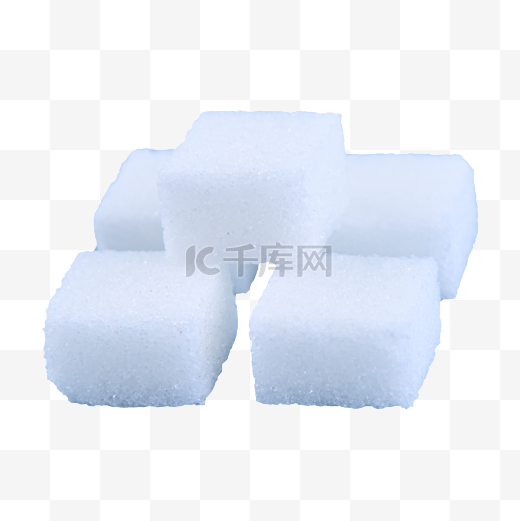 白色堆叠糖块立方体组合图片