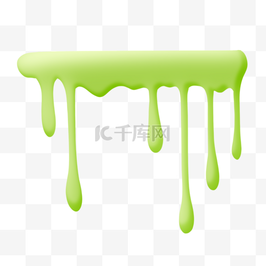 绿色水滴滴落液体图片