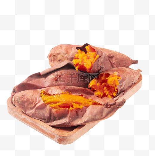 烤红薯黄心番薯图片
