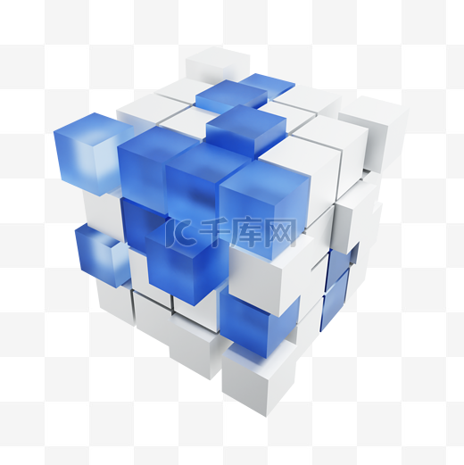 3DC4D立体魔方方块图片