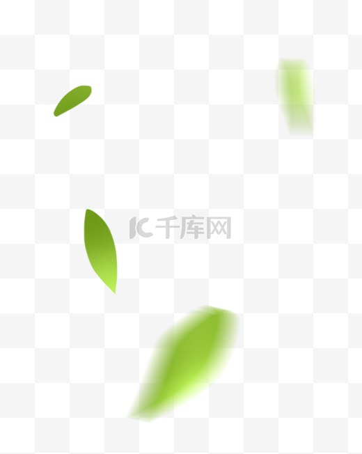 绿色树叶漂浮图片