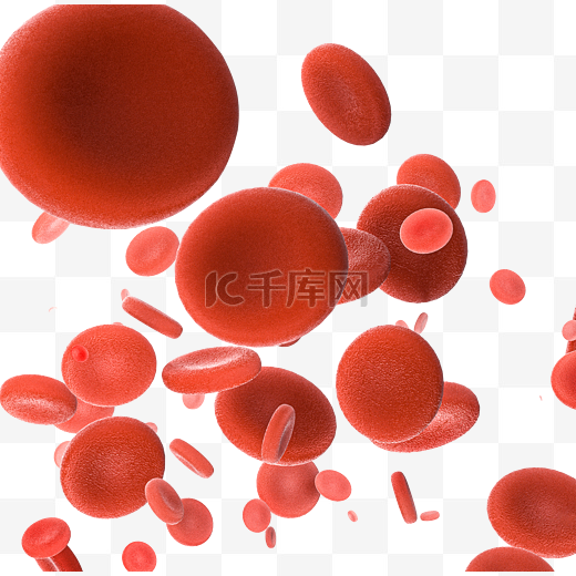 3D立体细胞血小板图片