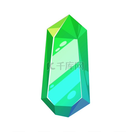 绿色宝石与祖母绿隔离开来矢量刻面宝石祖母绿的铬透辉石翡翠绿铬透辉石宝石图片