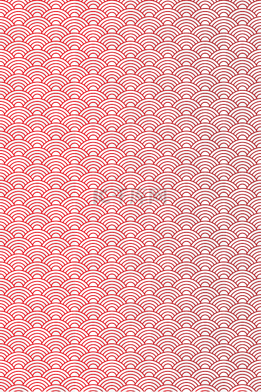 中国风中式喜庆红色海浪纹底纹图片