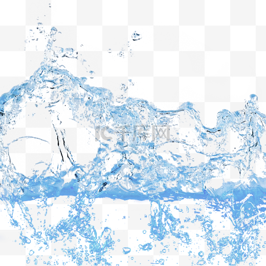 水面飞溅涟漪浅蓝色图片