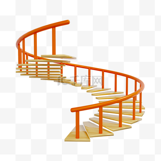 3DC4D立体楼梯阶梯图片