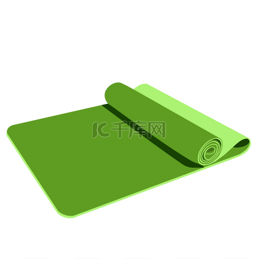 绿色瑜伽垫图片