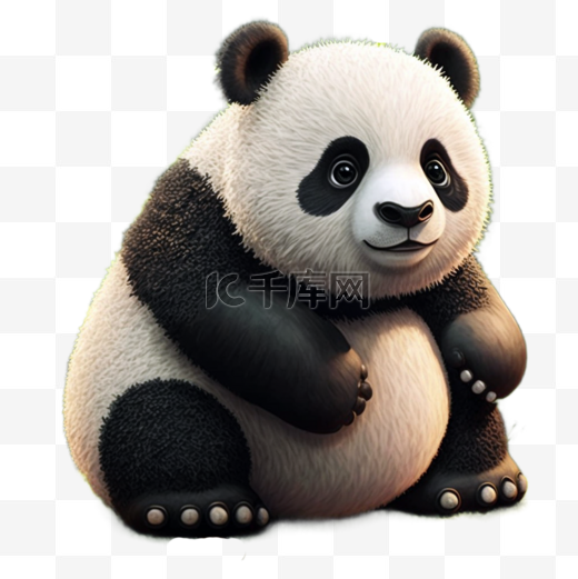 卡通可爱大熊猫国宝动物图片