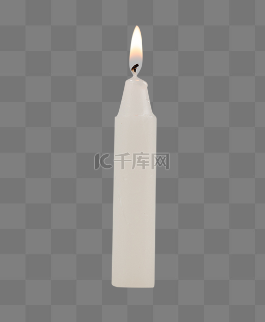 清明清明节祭奠白色蜡烛图片