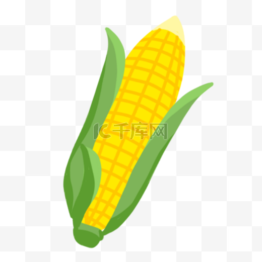 卡通水果蔬菜黄色玉米图片