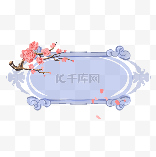 中国风花朵花卉按钮图片