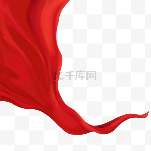 红色绸缎红绸飘带图片