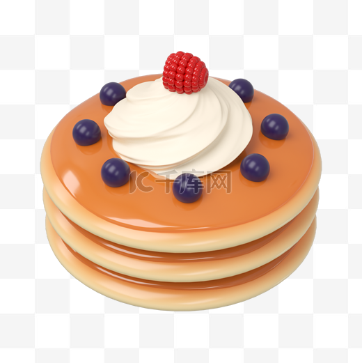 3DC4D奶油松饼蛋糕图片