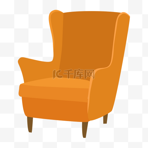 单人沙发靠椅家具图片