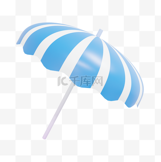 3DC4D立体夏日遮阳伞图片