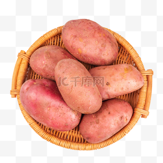 红皮土豆新鲜蔬菜图片