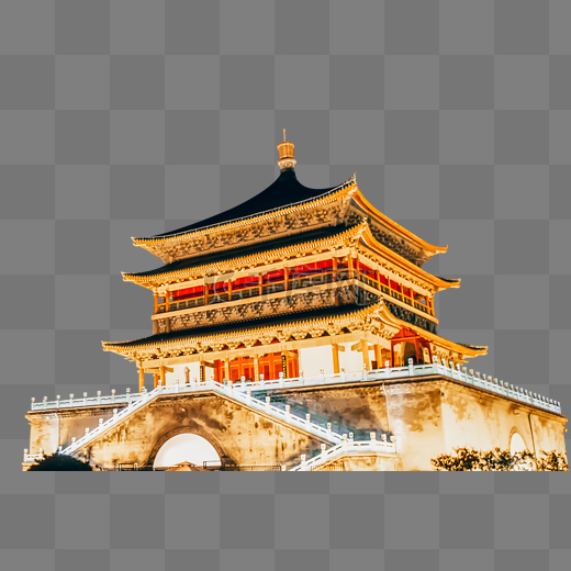 西安钟楼城市中国建筑图片