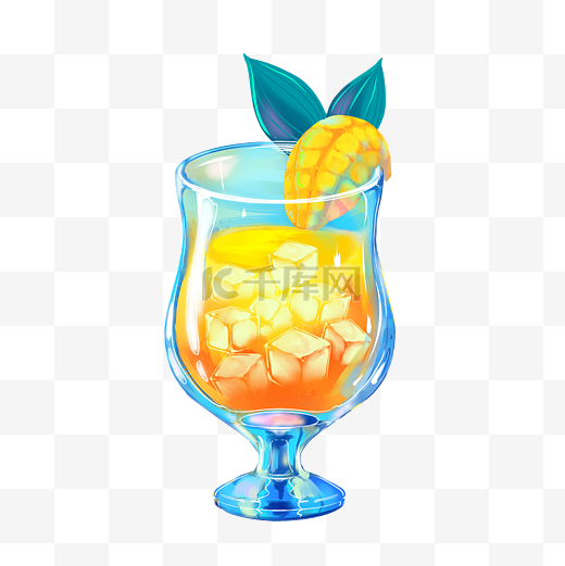 夏天夏日饮品芒果汁美食冷饮图片