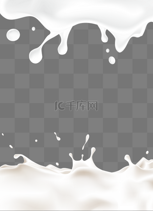 牛奶边框图片