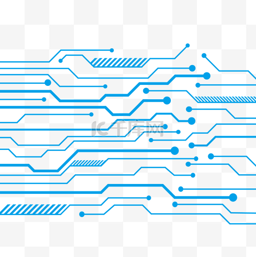 科技电路芯片线条科技感未来感背景元素图片