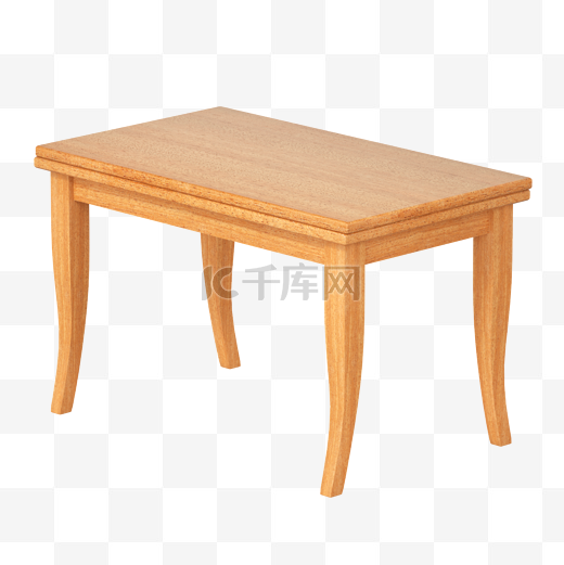 3DC4D立体仿真木桌方桌餐桌桌子图片