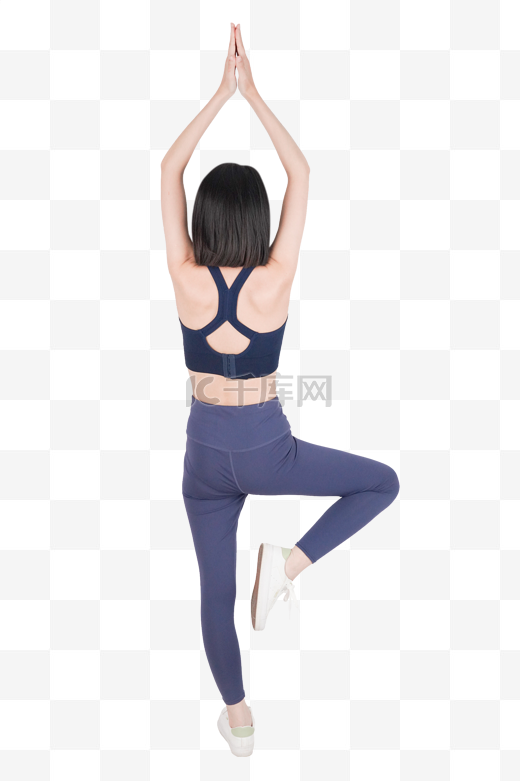 练瑜伽减肥塑身瘦身女人人像图片