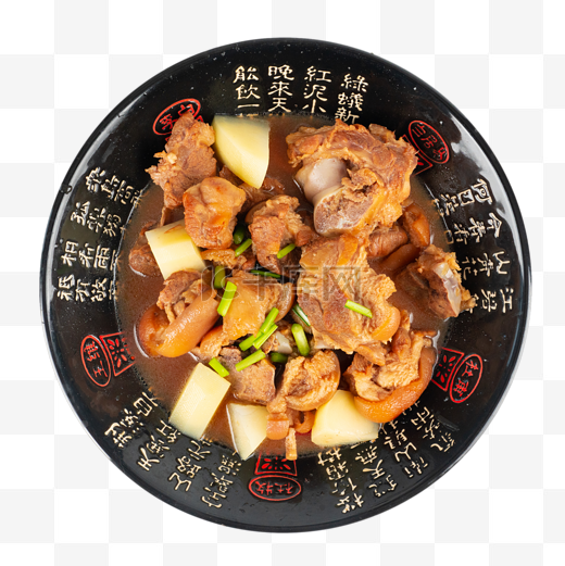 土豆炖红烧肉图片