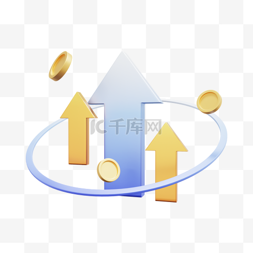 3D立体商务金融图标图片