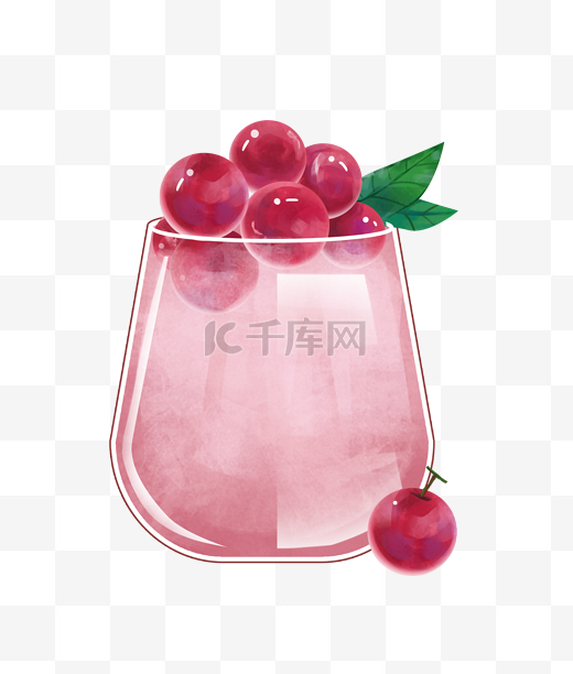 夏天夏季饮料饮品冰饮果汁加冰汽水葡萄图片