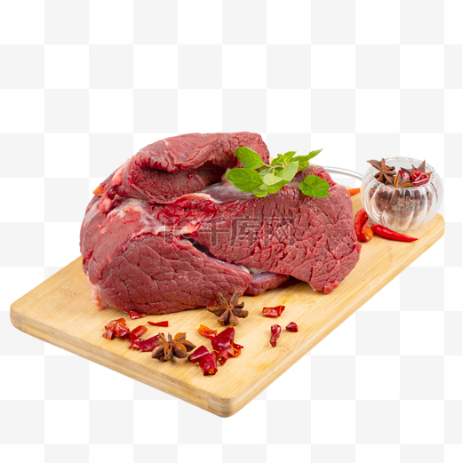 生鲜牛肉调味料图片