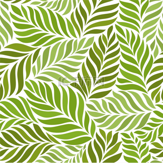 绿色植物树叶叶子底纹装饰背景图片