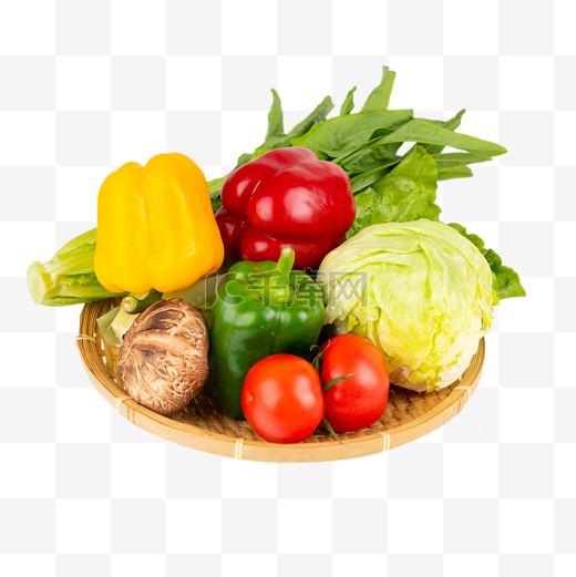新鲜有机蔬菜拼盘图片