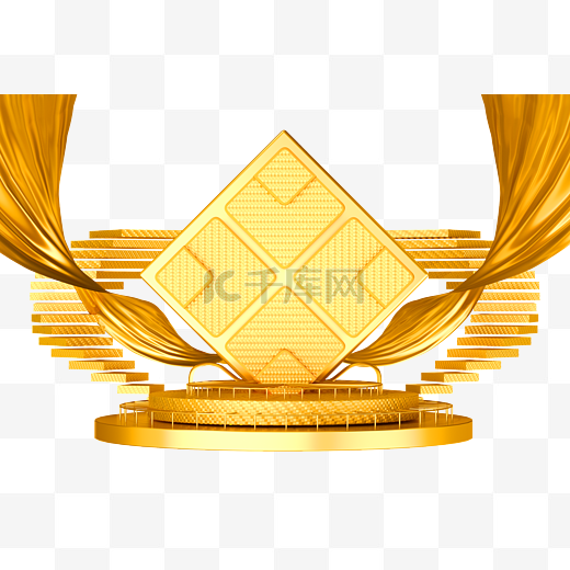 立体金色表彰颁奖年会年中总结图片