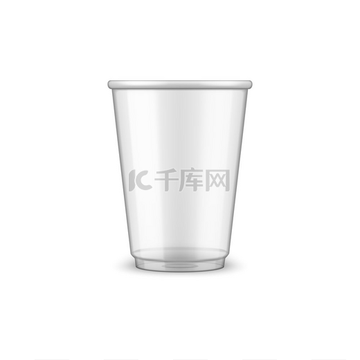外卖塑料透明杯子隔离模型鸡尾酒或奶昔一次性玻璃杯一次性玻璃的塑料杯隔离模型图片