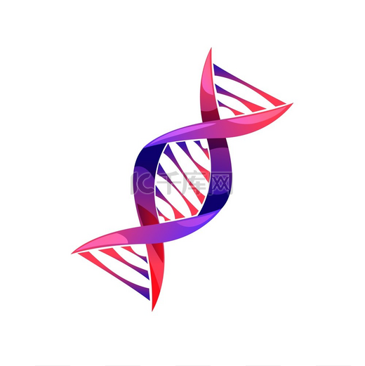 螺旋图标遗传医学载体符号螺旋分子结构科学和科学研究人类基因密码进化卡通符号设计元素孤立在白色背景上螺旋图标遗传医学载体符号图片