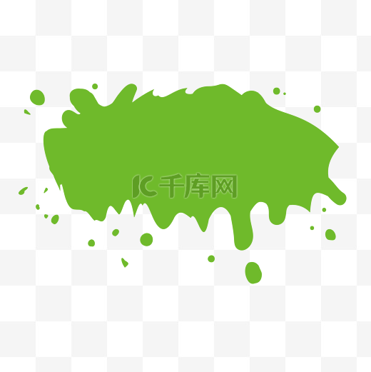 绿色喷漆喷溅喷墨质感笔刷图片