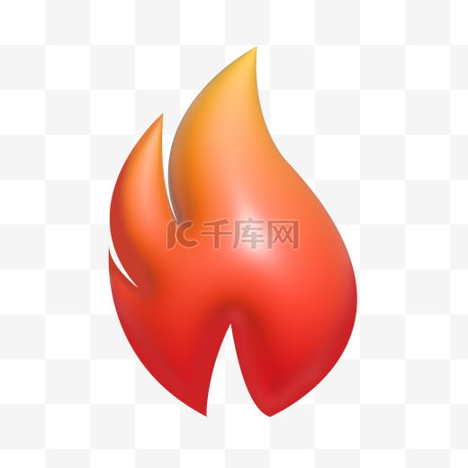 3DC4D立体火焰火苗图标图片