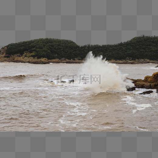 浪花海岛图片