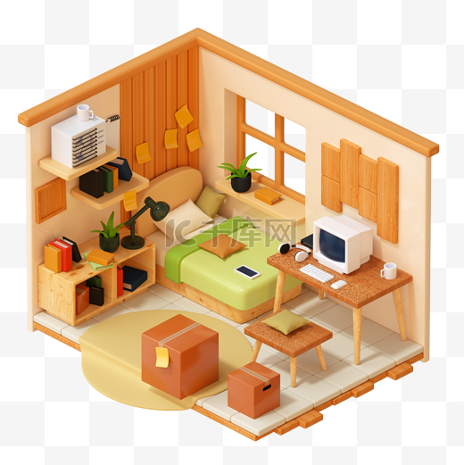 3DC4D立体房间室内设计卧室家居图片