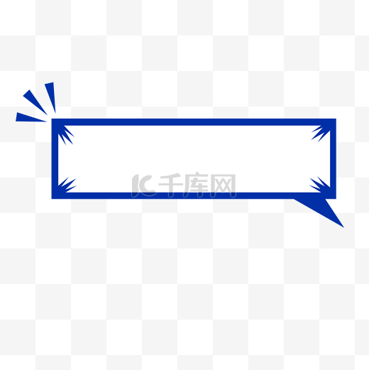 克莱因蓝长方形对话框图片