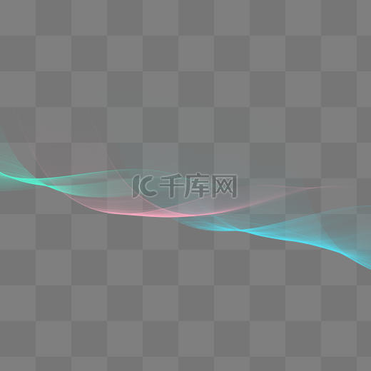 酷炫清新粉绿亮蓝色调炫彩科技光感线条图片